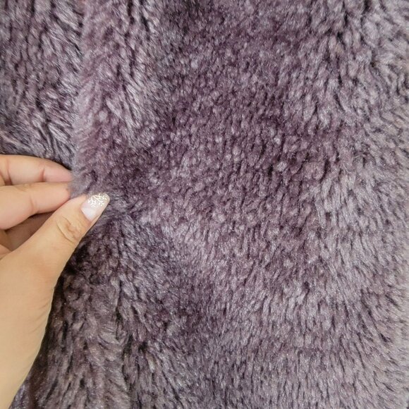 ❤️CHELSEA & THEODORE M Women's Brown FAUX FUR TEDDY Coat Cardigan Sweater Jacket - Picture 4 of 8